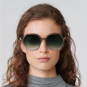 Krewe Jackie Sunglasses in Matcha + Pine